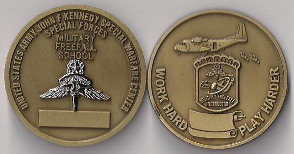 Military Freefall HALO Challenge Coin