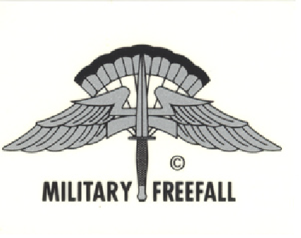 Military Freefall Basic Decal (Small) HALO