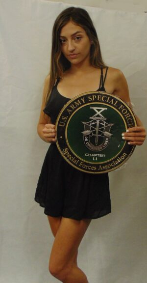 Special Forces Association All Metal Sign with your Association Number on it 14 x 14"