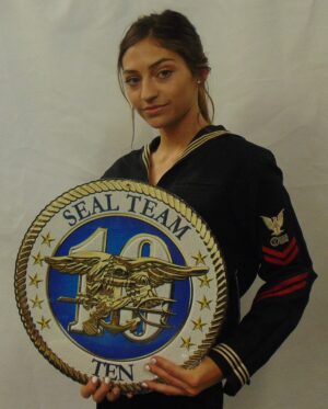 SEAL TEAM TEN all metal Sign 16" Round