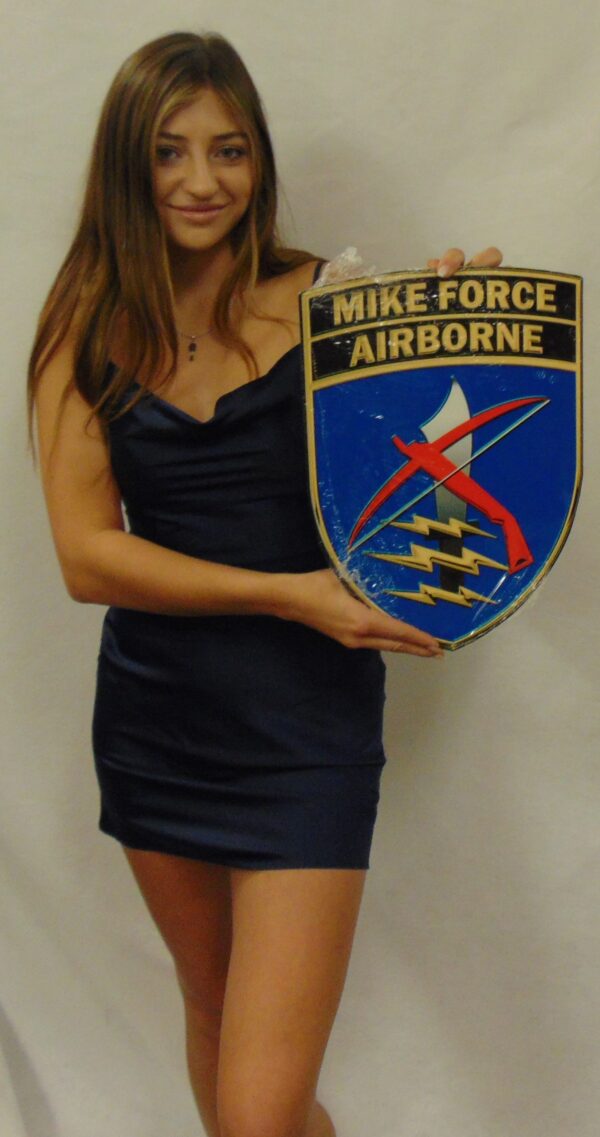 Mobile Strike Force Command Mike Force B-55 All Metal Sign 12 x 16"