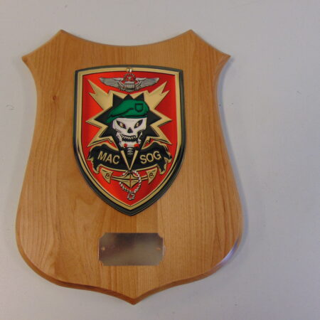 Military Assistance Command, Vietnam – Studies and Observations Group MACV SOG Wooded Plaque with Your Engraving