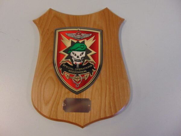 Special Operations Association Wooded Plaque with Your Engraving