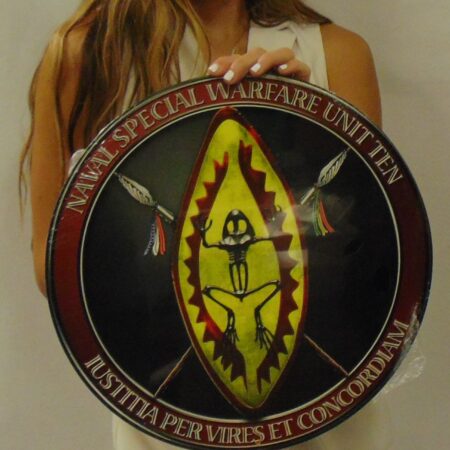 NAVY SPECIAL WARFARE UNIT 10 all metal Sign 16" Round