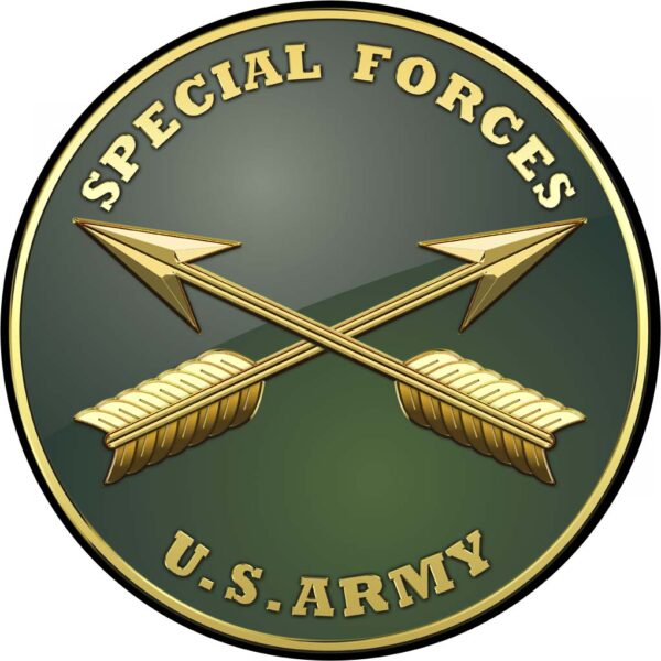 ARMY Special Forces All Metal Sign 14" Round