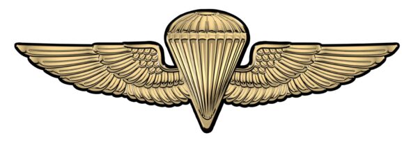Navy Parachutist Badge All Metal Sign (Large) 22 x 8"