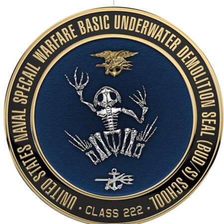 Naval Special Warfare Basic Underwater Demolition Seal BUD/S Personalize 14" -Round