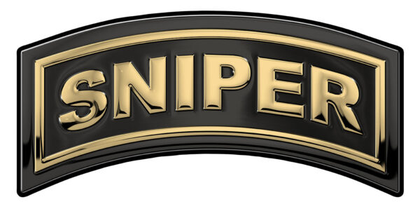 Sniper Tab Metal Sign 18 x 8"