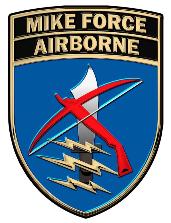 Mobile Strike Force Command Mike Force B-55 All Metal Sign (Small) 7 x 5"