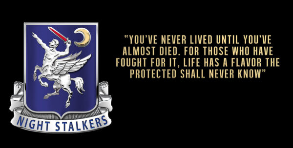 Task Force 160 SOAR Night Stalkers "You have never lived" All Metal Sign 18 x 9"