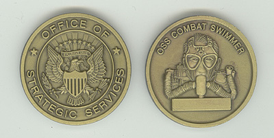 OSS Combat Swimmers Challenge Coin
