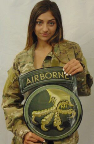 17th Airborne Division Metal Sign 16 x 13"