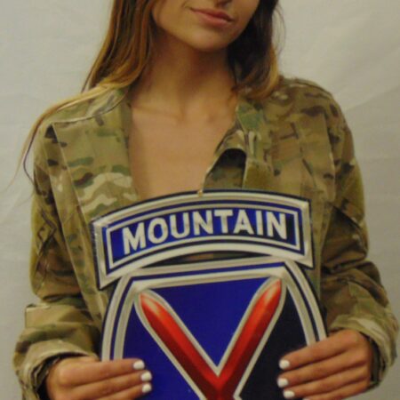 Army 10th Mountain Division (Airborne) Metal Sign 11 x 16"