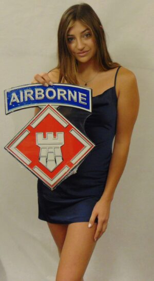 20th Engineer Brigade Airborne All Metal Sign 14 x 16"