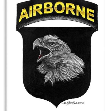 101ST Airborne by Red Anchor Art - Metal Sign 8 x 14"