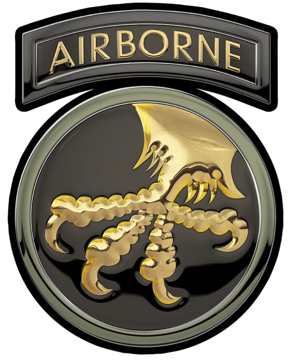 17th Airborne Division Metal Sign 16 x 13"