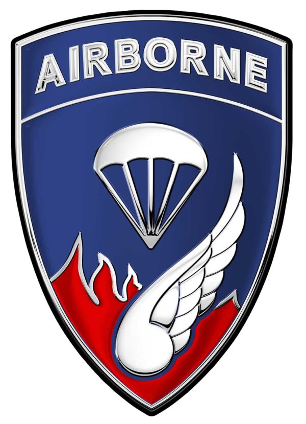 187th Airborne Infantry Regiment (Rakkasans) Airborne Metal Sign 12 x 18"