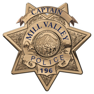 MILL VALLEY POLICE CAPTAIN - Personalized All Metal Sign